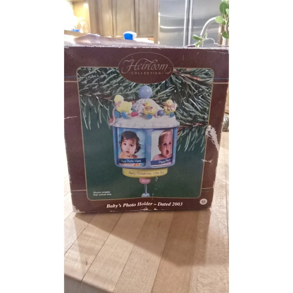 New VTG 2003‎ Heirloom Collection Christmas Ornament Photo Lantern Style Ducks